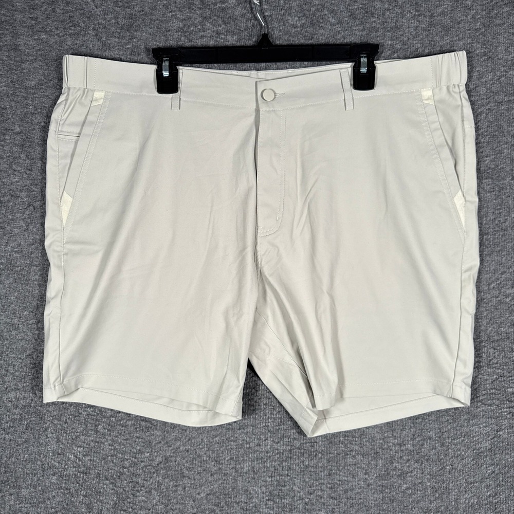 Jack Archer Jetsetter Shorts Mens 40 Stone Beige Performance Tech Golf 7" Inseam